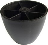 Ножка нерегулируемая Н=45мм, D=60мм без штыря черный