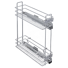 3150L Механизм в базу 150мм, глубина 500мм, мягкий ход, покрытие хром