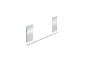 Комплект соединителей передней панели внутреннего короба 200 InnoTech Atira, H144, серый