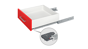 Направляющие шариковые скрытого монтажа 2D B-Slide, DB8781Zn/400