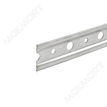 Профиль для навески полок 37мм, L.2000мм, отделка цинк