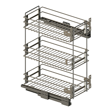 Бутылочница Квадро 300 3-х уровневая БН (хром)