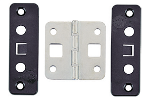 Монтажная планка для защелкиваемой средней петли, пластмасса, черная