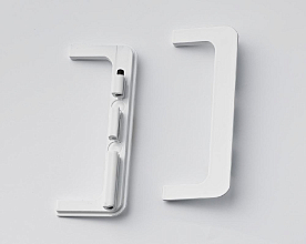 Заглушки для профиля алюминевый С-образный, белый (комплект 2шт)