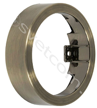 Накладка цилиндрическая для светильника мебельного встраиваемого, античная бронза