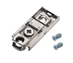 T-Type TITUS Монтажная планка петли F0 мм, прямая с винтами 6,3х15 мм