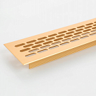 Решетка вентиляционная 250*70мм, матовое золото