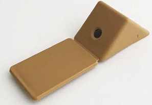 Уголок-стяжка пластмассовый на 2 шурупа дуб