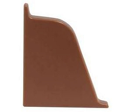 Заглушка левая к плинтусу-118 коричневая-96149 (252279-071)