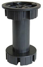 Ножка регулируемая без клипсы, чёрный