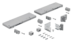 Комплект демпферов Silent System TopLine L 2 двери (перед верхней панелью, с ограничением хода, закрыт)