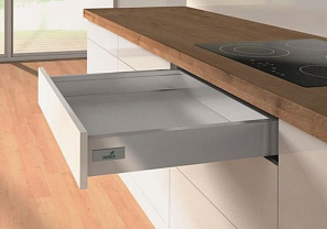 Комплект ящика InnoTech ATIRA  полного выдвижения с Silent System, h=70мм, l=470мм, цвет серый