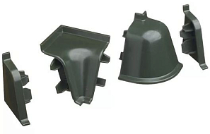 К-т фасонных частей к плинтусу-118 зеленый-RAL020 (229725-209)