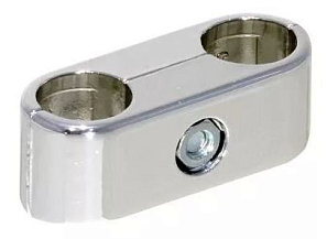 R- 55B Соединитель 2-х труб параллельный хром