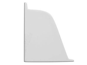 Заглушка левая к плинтусу-118 белая-91115 (12522791021)