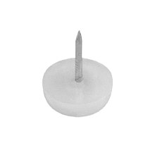 Sete ножка пластиковая с гвоздем, белая