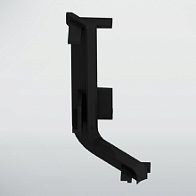 Угол внутренний 90гр. черный для L-обр. 