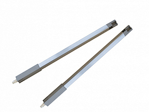 Продольный релинг для короба InnoTech, длина 420 мм, серый