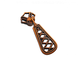 Ручка-кнопка, RC413BAB.3, брашированная старинная латунь/60