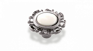 Ручка-грибок FB-033-000 Cr глянцевый/белый