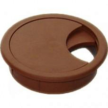 Заглушка для компьютерного стола (16 мм) коричневый