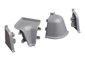 К-т фасонных частей к плинтусу-118 серый металлик-98656 (12297251029)