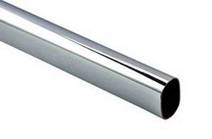Штанга овальная 3000*30*15*0,8 хром