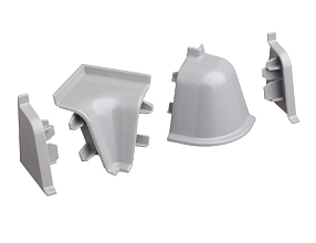 Заглушка правая к плинтусу-118 серая темная-98170  (252269-001)