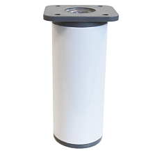 SETE Опора регулируемая круглая, H=100мм, белая, пластик+алюминий