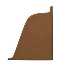 Заглушка правая к плинтусу-118 коричневая-96149 (252269-071)