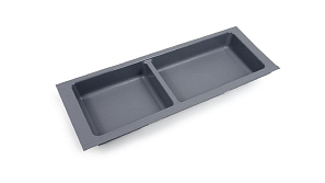 Поддон пластиковый серый 157*430мм