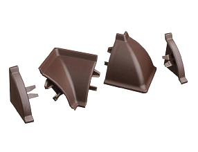 К-т фасонных частей к плинтусу-113 коричневый-96102 (13551361009)
