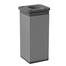 SETE Опора регулируемая квадратная, 40*40, H=100мм, алюминий