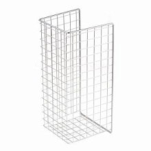 Корзина для белья сотовая 240*420*230мм хром