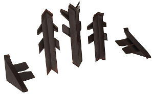 К-т фасонных частей к плинтусу Перфетто-лайн коричневый-96102 (12197251008)