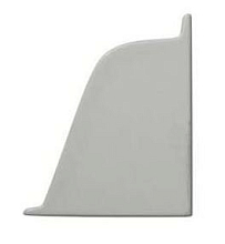 Заглушка правая к плинтусу-118 серая-98102  (12522691022)