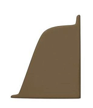 Заглушка правая к плинтусу-118 коричневая-96125 (252269-008)