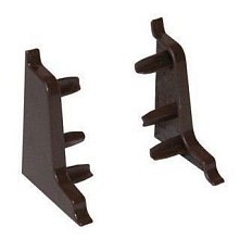 Заглушка левая к плинтусу-117/127 коричневая-96102 (255771-035)