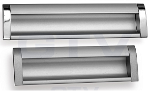 Ручка врезная алюминиевая GTV UА-ОО-326/096 алюминий/хром