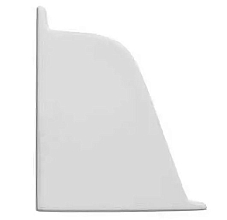 Заглушка левая к плинтусу-118 серый мышинный-98138  (12522791014)