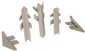 К-т фасонных частей к плинтусу Перфетто-лайн серый -98138 (12197251013)