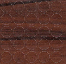 Заглушка самоклеящаяся d-14мм, макассар