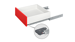 Направляющие скрытого монтажа B-Slide PUSH DB8785Zn/350