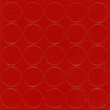 Заглушка самоклеящаяся d-14мм, красный китайский