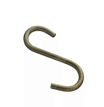 Крючок для рейлинга малый, бронза