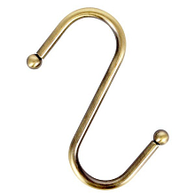 Крючок для рейлинга большой, бронза