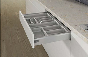 OrgaTray 440, лоток для столовых приборов для InnoTech Atira - база 600,  441-520х501-550 мм, серый