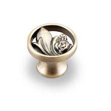 Ручка -кнопка, EL7010МАВ. атласная бронза