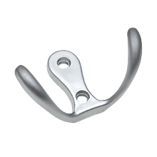 Крючок двухрожковый K207, мат хром