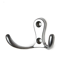 Крючок двухрожковый малый, хром. (К207), KERRON